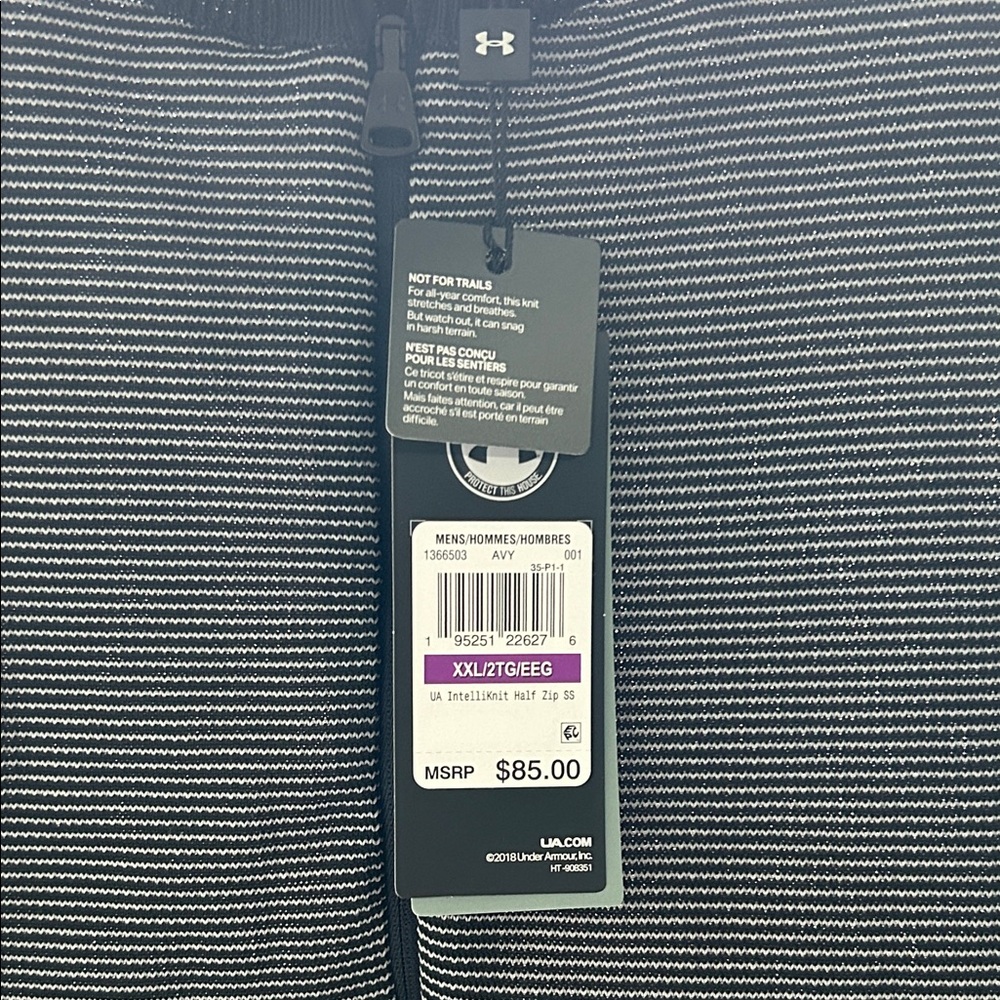 Under Armour Black and Gray Short Sleeve Shirt